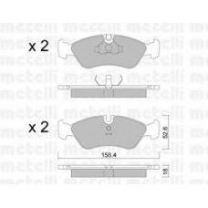 22-0117-0 METELLI Комплект тормозных колодок, дисковый тормоз