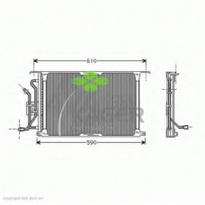 94-5979 KAGER Конденсатор, кондиционер