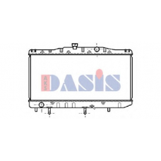 210360N AKS DASIS Радиатор, охлаждение двигателя
