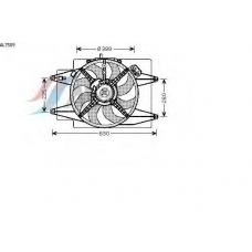 AL7509 AVA Вентилятор, охлаждение двигателя