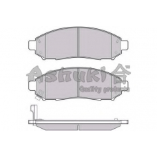 1080-4901J ASHUKI Комплект тормозных колодок, дисковый тормоз