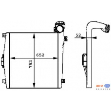 8ML 376 724-051 HELLA Интеркулер