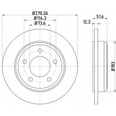 MDC2650 MINTEX Тормозной диск