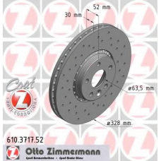 610.3717.52 ZIMMERMANN Тормозной диск