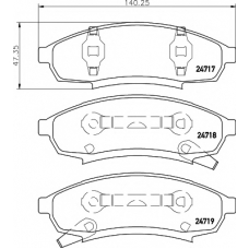 8DB 355 014-281 HELLA PAGID Комплект тормозных колодок, дисковый тормоз