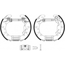 8DB 355 022-971 HELLA PAGID Комплект тормозных колодок