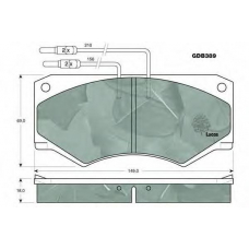 GDB389 TRW Комплект тормозных колодок, дисковый тормоз