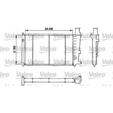 810807 VALEO Радиатор, охлаждение двигателя