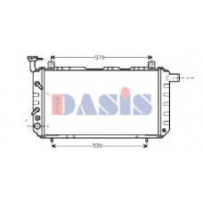 071090N AKS DASIS Радиатор, охлаждение двигателя