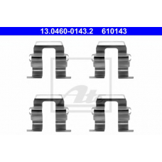 13.0460-0143.2 ATE Комплектующие, колодки дискового тормоза