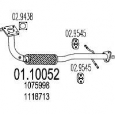 01.10052 MTS Труба выхлопного газа