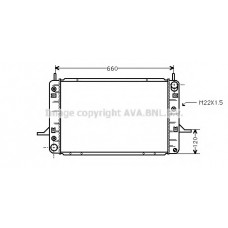 FDA2138 AVA Радиатор, охлаждение двигателя