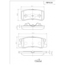 FBP4124 FI.BA Комплект тормозных колодок, дисковый тормоз