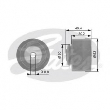 T42168 GATES Паразитный / ведущий ролик, зубчатый ремень