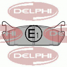 LP931 DELPHI Комплект тормозных колодок, дисковый тормоз