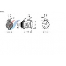 BWK065 AVA Компрессор, кондиционер