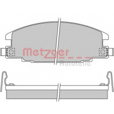 1170571 METZGER Комплект тормозных колодок, дисковый тормоз