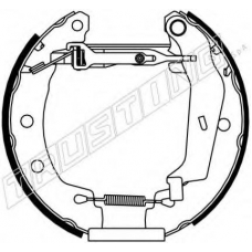 6149 TRUSTING Комплект тормозных колодок
