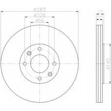 8DD 355 103-001 HELLA Тормозной диск