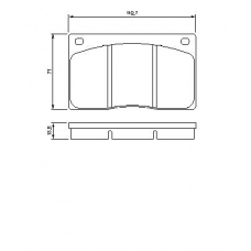 0 986 424 684 BOSCH Комплект тормозных колодок, дисковый тормоз