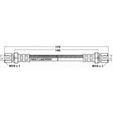 FBH6503 FIRST LINE Тормозной шланг