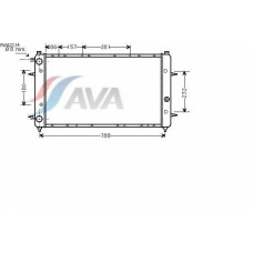 VWA2114 AVA Радиатор, охлаждение двигателя