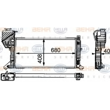 8MK 376 721-434 HELLA Радиатор, охлаждение двигателя