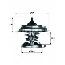 TX 29 80D MAHLE Термостат, охлаждающая жидкость