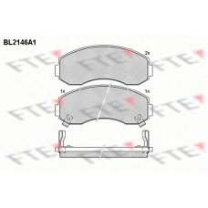 BL2146A1 FTE Комплект тормозных колодок, дисковый тормоз