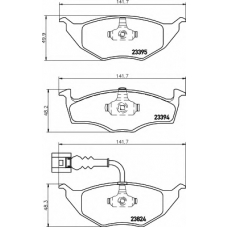 8DB 355 009-021 HELLA Комплект тормозных колодок, дисковый тормоз