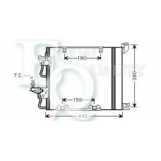 CO0333 EQUAL QUALITY Конденсатор, кондиционер