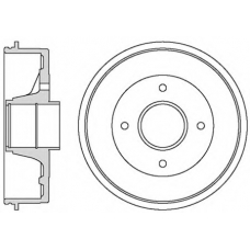 VBD3 MOTAQUIP Тормозной барабан
