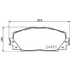 MDB3225 MINTEX Комплект тормозных колодок, дисковый тормоз