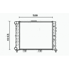 RM0506 EQUAL QUALITY Радиатор, охлаждение двигателя