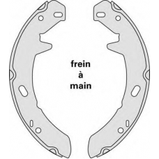 M874 MGA Комплект тормозных колодок, стояночная тормозная с