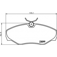 8DB 355 011-091 HELLA PAGID Комплект тормозных колодок, дисковый тормоз