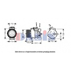 851853N AKS DASIS Компрессор, кондиционер