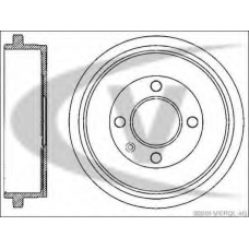 V10-60001 VEMO/VAICO Тормозной барабан