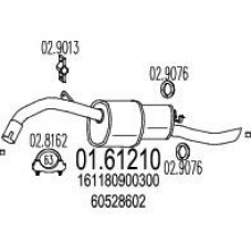 01.61210 MTS Глушитель выхлопных газов конечный