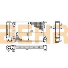 2108646 BEHR Radiator