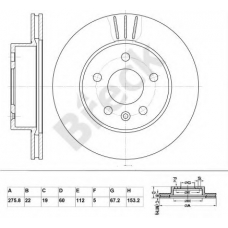 BR 358 VA100 BRECK Тормозной диск