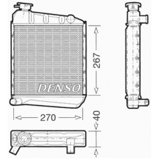 DRM24030 DENSO Радиатор, охлаждение двигателя