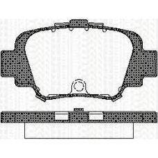 8110 14002 TRISCAN Комплект тормозных колодок, дисковый тормоз