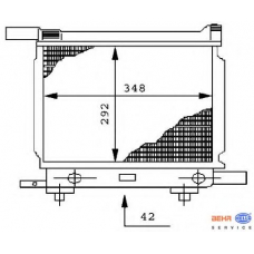 8MK 376 711-311 HELLA Радиатор, охлаждение двигателя