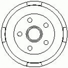 7D0533 KAWE Тормозной барабан