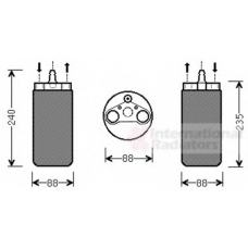 4300D453 VAN WEZEL Осушитель, кондиционер