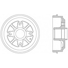 BAD9027.30 OPEN PARTS Тормозной барабан