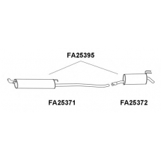 FA25371 VENEPORTE Предглушитель выхлопных газов