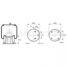 MLF8140 MERITOR Кожух пневматической рессоры