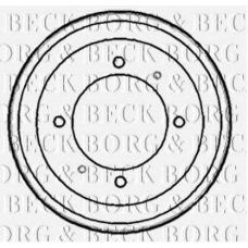 BBR7153 BORG & BECK Тормозной барабан